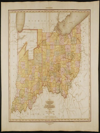 Item #23468 Ohio and Indiana ... Improved to 1825. Henry Schenck TANNER