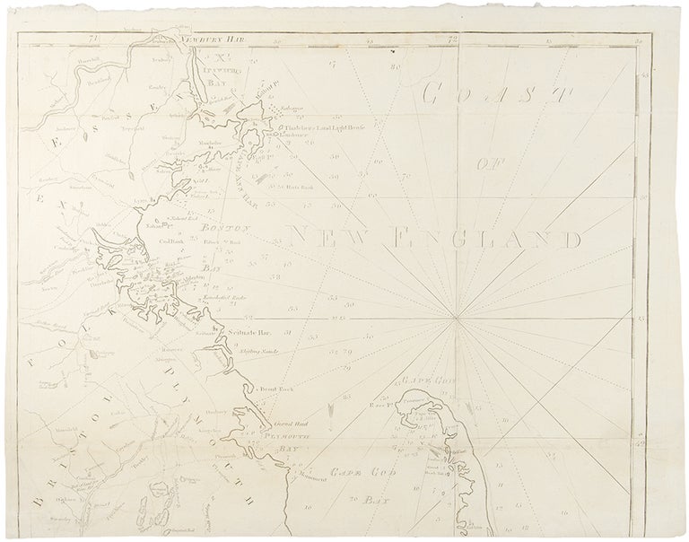 Item #23678 Chart from New York to Timber Island including Nantucket Shoals from the latest Surveys. John NORMAN, Osgood CARLETON.
