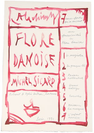 Item #23692 Flore Danoise. Pierre - Michel SICARD ALECHINSKY, artist b. 1927