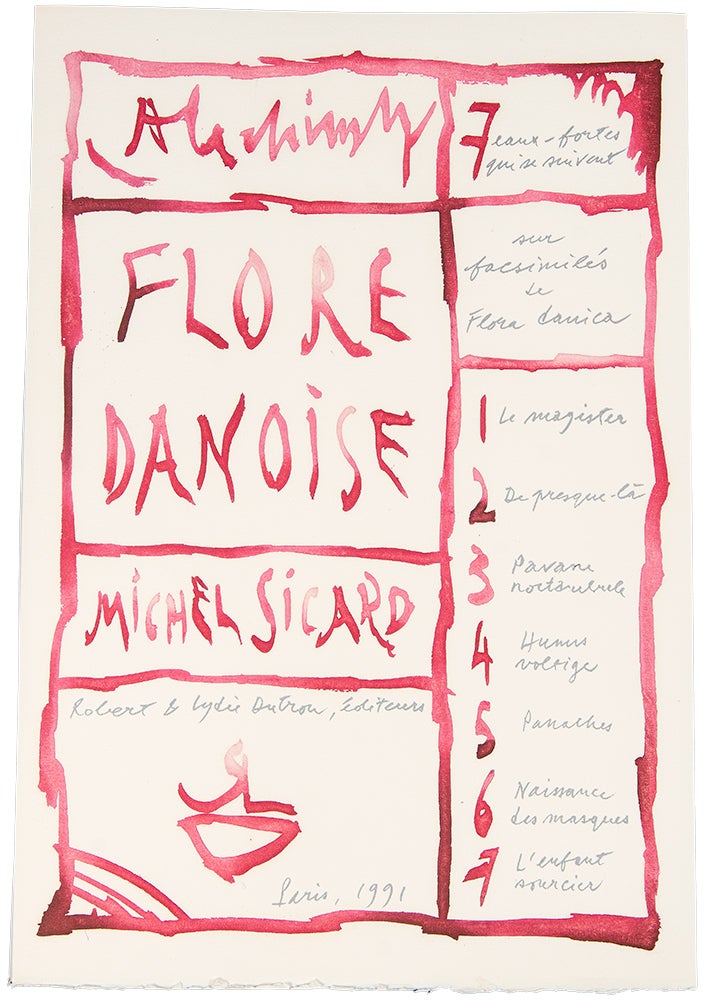 Item #23692 Flore Danoise. Pierre - Michel SICARD ALECHINSKY, artist b. 1927.
