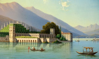 [Isola Bella , Lago Maggiore; and the Bell Tower of Bellagio, Lago Como]