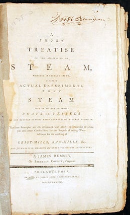Item #24049 A Short Treatise on the Application of Steam, Whereby is Clearly Shewn, From Actual...