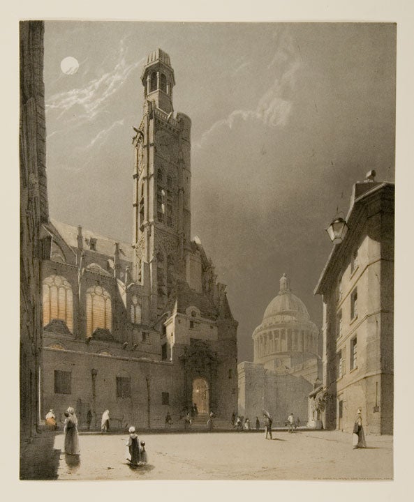 Item #24095 St. Etienne du Mont and The Pantheon, Paris. Thomas SHOTTER BOYS.