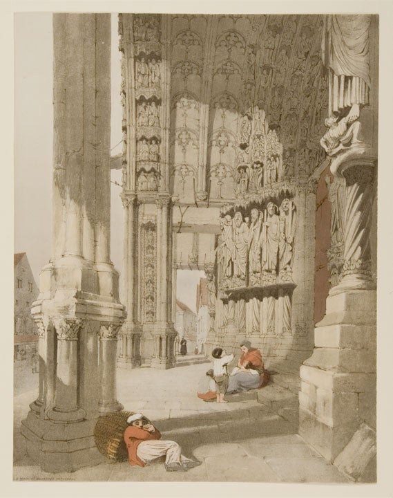 Item #24098 S. Porch de Chartres Cathedral. Thomas SHOTTER BOYS.