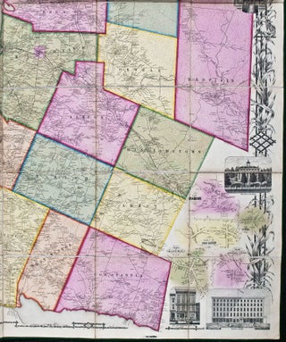 Map of Oswego County, New York, from actual surveys under the direction of Samuel Geil ... by B.J. Hunter