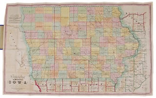 A Township Map of the State of Iowa Compiled from the United States Surveys, official information and personal reconnaissance, showing the streams, roads, towns, post offices, county seats, works of internal improvement, &c., &c
