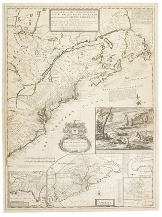 Item #25152 A New and Exact Map of the Dominions of the King of Great Britain on ye continent of...