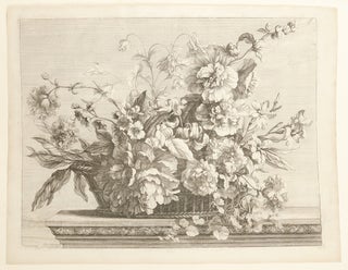 [Album of 17 engraved plates of bouquets of flowers in vases, baskets or garlands from:] [Livre de toutes sortes de fleurs d'après nature]