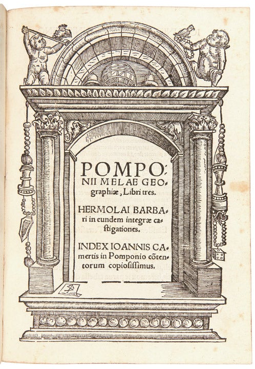 Item #25542 Iivlii Solini Polyhistor. cum indice summatim omnia complectente. [with:] mela, pomponius: pomponii melae geographiae, libri tres. Caius Julius: Mela SOLINUS, Pomponius.
