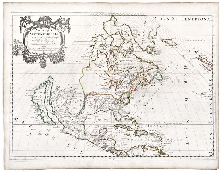 Item #25695 Amerique Septentrionale. Nicholas SANSON, Guillaume SANSON, d. 1703.