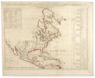 Item #25803 Nouvelle Carte De L'Amerique Septentrionale Dressee Sur Les Plus Nouvelles...