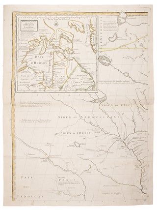 Item #26040 Amerique septentrionale avec les Routes, Distances en miles, Villages et...