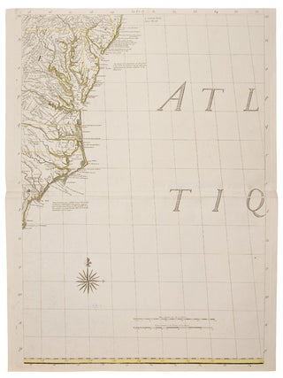 Amerique septentrionale avec les Routes, Distances en miles, Villages et Etablissements François et Anglois. Par le Docteur Mitchel Traduit de l'Anglois ... Corigee en 1776 par M. Hawkins...