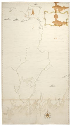 Item #26259 Manuscript Map of the Kennebec River in Maine, from its Mouth Extending to a Point...