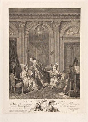 Item #26615 Le Billet Doux. Nicolas after Nicolas LAVREINCE DE LAUNAY