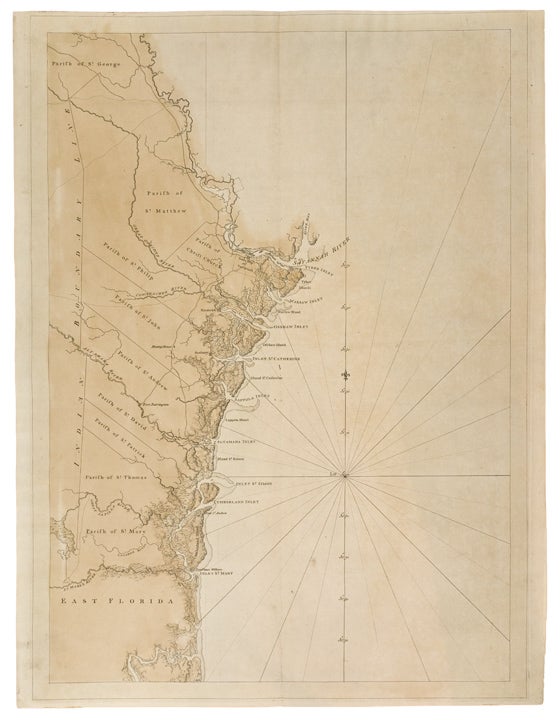 Item #26675 [Chart of the Coast of Georgia]. J. F. W. DES BARRES.
