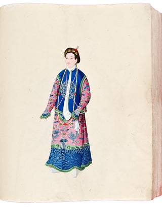 [Album of exceptional watercolours of members of the Chinese court and of various tradesmen and occupations]
