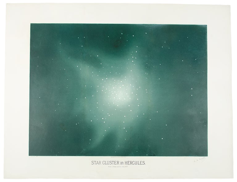 Item #27101 Star Cluster in Hercules. From a Study made in June 1877. Étienne Léopold TROUVELOT.