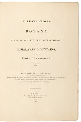 Illustrations of the Botany and other branches of the Natural History of the Himalayan Mountains, and of the Flora of Cashmere
