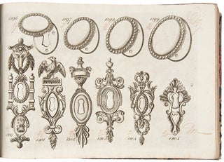 [Early English trade catalogue of brass furniture hardware designs]
