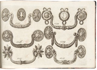 [Early English trade catalogue of brass furniture hardware designs]