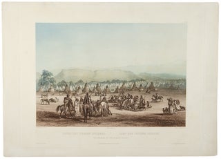 Item #28451 Encampment of the Piekann Indians. Karl BODMER