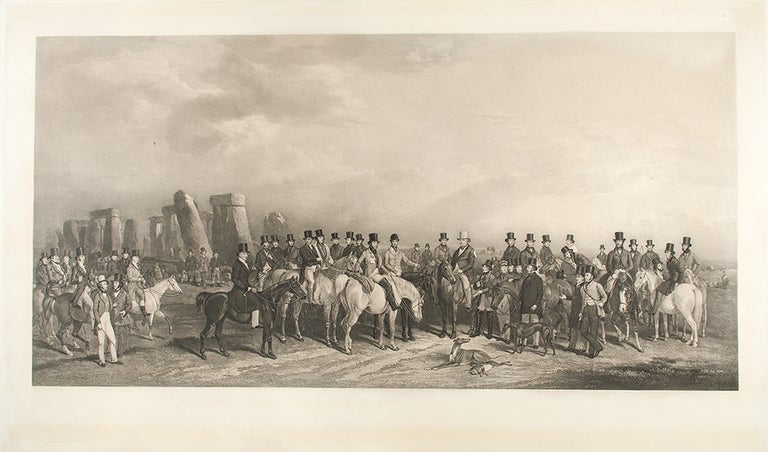 Item #28682 THE WILTSHIRE GREAT COURSING MEETING HELD AT AMESBURY, 16th - 20th MARCH 1847, with STONEHENGE BEYOND. William BARRAUD, G. T. Payne.