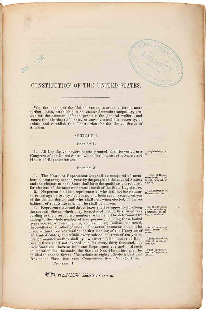 Item #28922 Acts, Joint Resolutions and Memorials Passed by the First Legislative Assembly of the Territory of Minnesota...[issued with:] Republication of Important General Laws of Wisconsin, now in Force in the Territory of Minnesota, by Provision of the Organic Act. MINNESOTA TERRITORIAL LAWS.