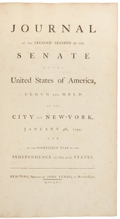 Item #28976 Journal of the Second Session of the Senate of the United States of America, begun...
