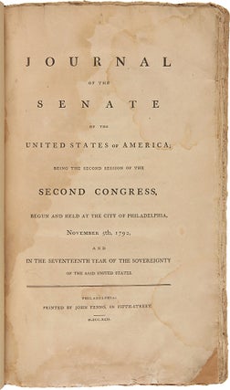 Item #28977 Journal of the Senate of the United States of America; Being the Second Session of...