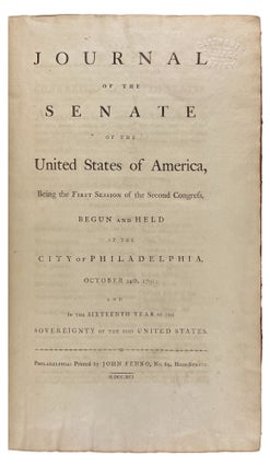 Item #29115 Journal of the Senate of the United States of America, Being the First Session of the...