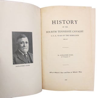Item #29250 History of the Fourth Tennessee Cavalry U.S.A. War of the Rebellion, 1861-65....
