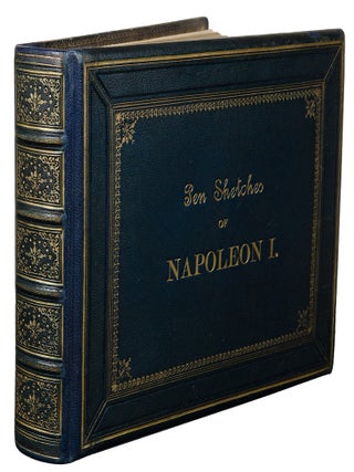 Pen Sketches of Napoleon I. [Album of 39 Mounted Pen and Ink Wash Drawings Chronicling Napoleon's Life]
