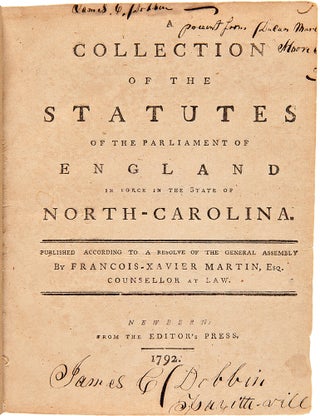 Item #29623 A Collection of the Statutes of the Parliament of England in Force in the State of...
