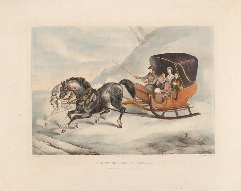 Item #29713 A Winter's Ride in America. J. M. BURBANK, d. 1873.