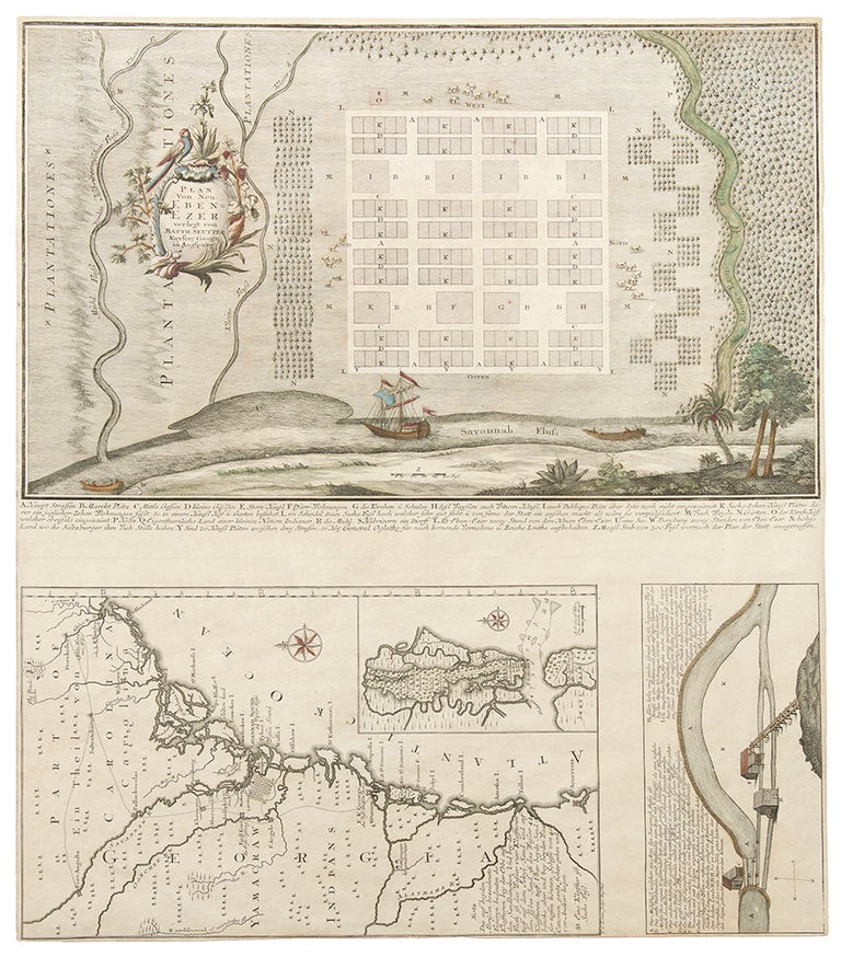 Item #30109 [Georgia, with the New Ebenezar Settlement] Plan von Neu Ebenezer. Matthäus SEUTTER.