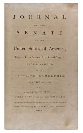 Item #30267 Journal of the Senate of the United States of America, being the First Session of the...