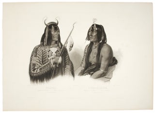 Item #31193 Noápeh, An Assiniboin Indian; Psíhdjä-Sáhpa, A Yanktonan Indian. Karl BODMER