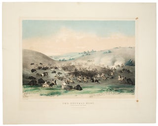 Item #31691 The Buffalo Hunt: Surrounding the Herd. George CATLIN