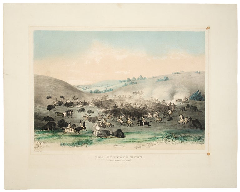 Item #31691 The Buffalo Hunt: Surrounding the Herd. George CATLIN.