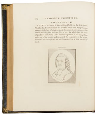 Essays on Physiognomy, designed to promote the knowledge and love of mankind.. illustrated by more than eight hundred engravings.. executed by, or under the inspection of, Thomas Holloway. Translated from the French by Henry Hunter.