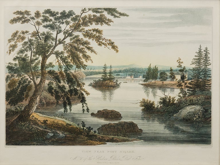 Item #33679 View Near Fort Miller. No. 10 of the Hudson River Port Folio (later No. 9). John HILL, William Guy WALL, engraver.