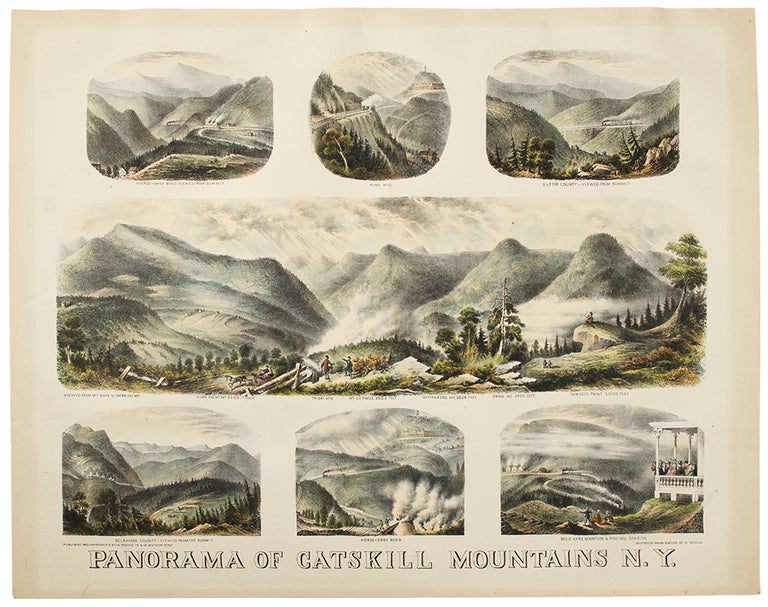 Item #33703 Panorama of Catskill Mountains N. Y. SCHILE, enry.