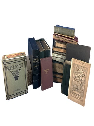 Froebel's Kindergarten "Gifts" Art Albums Collection, Including 28 Albums of Paper Beauty Forms, 1 Manuscript Lesson Book, 1 Milton Bradley Art Supply Catalog, 3 Books of Froebelian Educational Theory, and Froebel's Autobiography