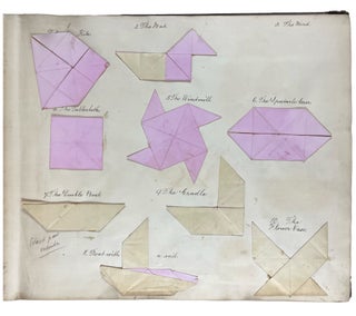 Froebel's Kindergarten "Gifts" Art Albums Collection, Including 28 Albums of Paper Beauty Forms, 1 Manuscript Lesson Book, 1 Milton Bradley Art Supply Catalog, 3 Books of Froebelian Educational Theory, and Froebel's Autobiography