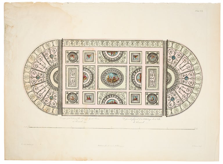 Item #34076 Design of the Ceiling of the Library or Great Room at Kenwood. After Robert ADAM.