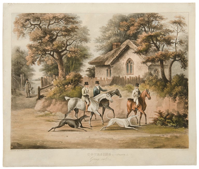 Item #34211 [Set of Four] Coursing. Plate I. Going out.; Plate II. Finding; Plate III. The Hare's Last Effort; Plate IV. The Death. After Dean WOLSTENHOLME, Senior.