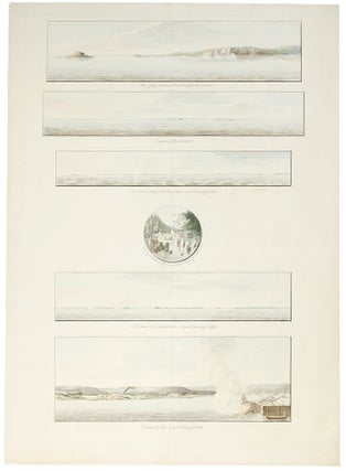 Item #34270 [A group of six views printed on a single plate] `A View of Cape Egmont and Winter...