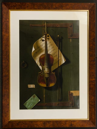 Item #34273 The Old Violin. William Michael HARNETT