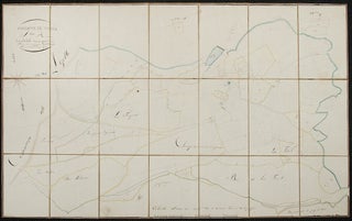 Item #34284 Commune de Nades. FRANCE MANUSCRIPT MAP OF NADES, - M. THIBAUDIN